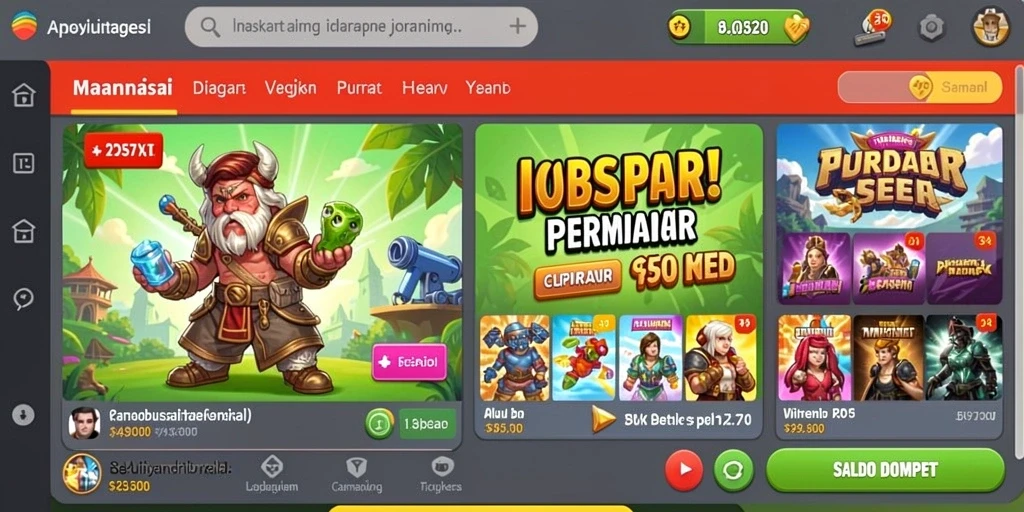 Tampilan gameplay yang mengesankan dan dinamis.