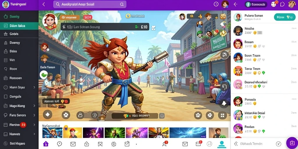 Gulungan slot dengan tema yang menarik dan berwarna.