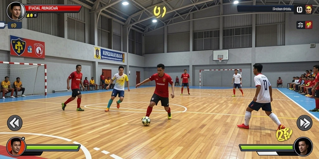 Tangkapan layar menunjukkan aksi seru dalam permainan.