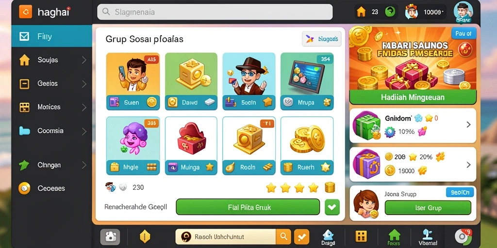 Tampilan awal game dengan grafis yang menarik.