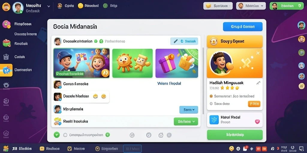 Tampilan awal LUCKYDF yang menarik dan user-friendly.
