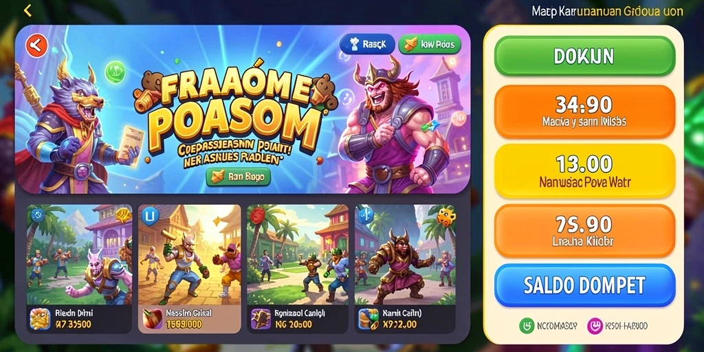 Screenshot dari level pertama yang penuh warna.