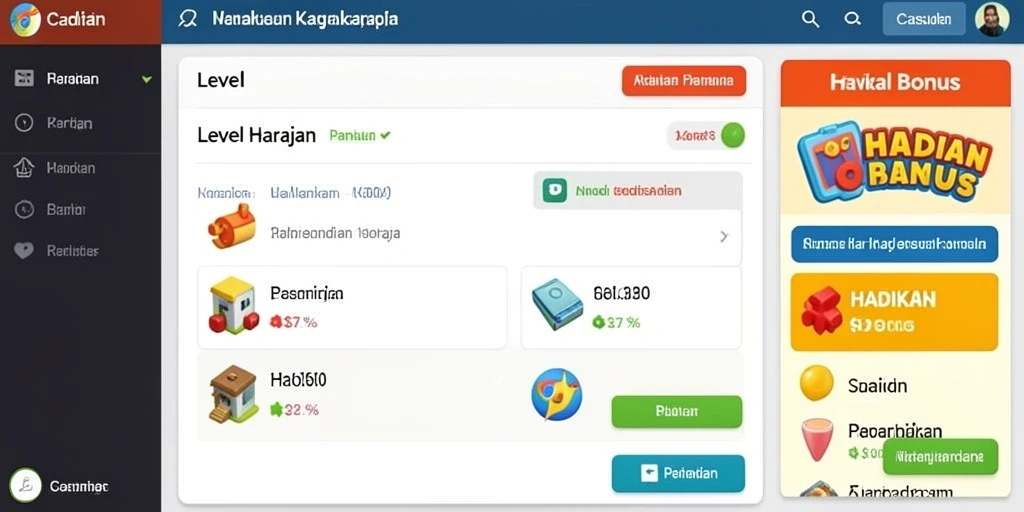 Tampilan awal permainan yang menarik.